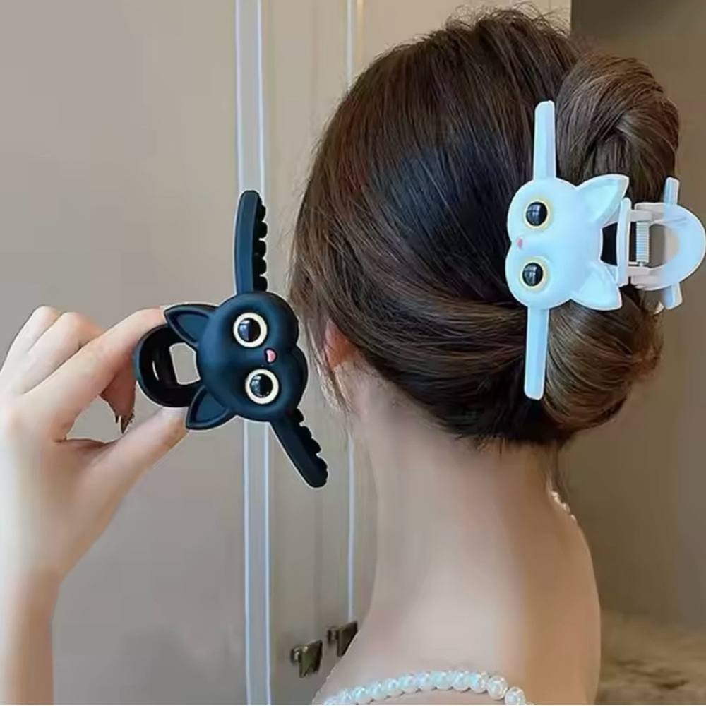 Cute Cat Hair Clips for Women Acrylic Hair accessories